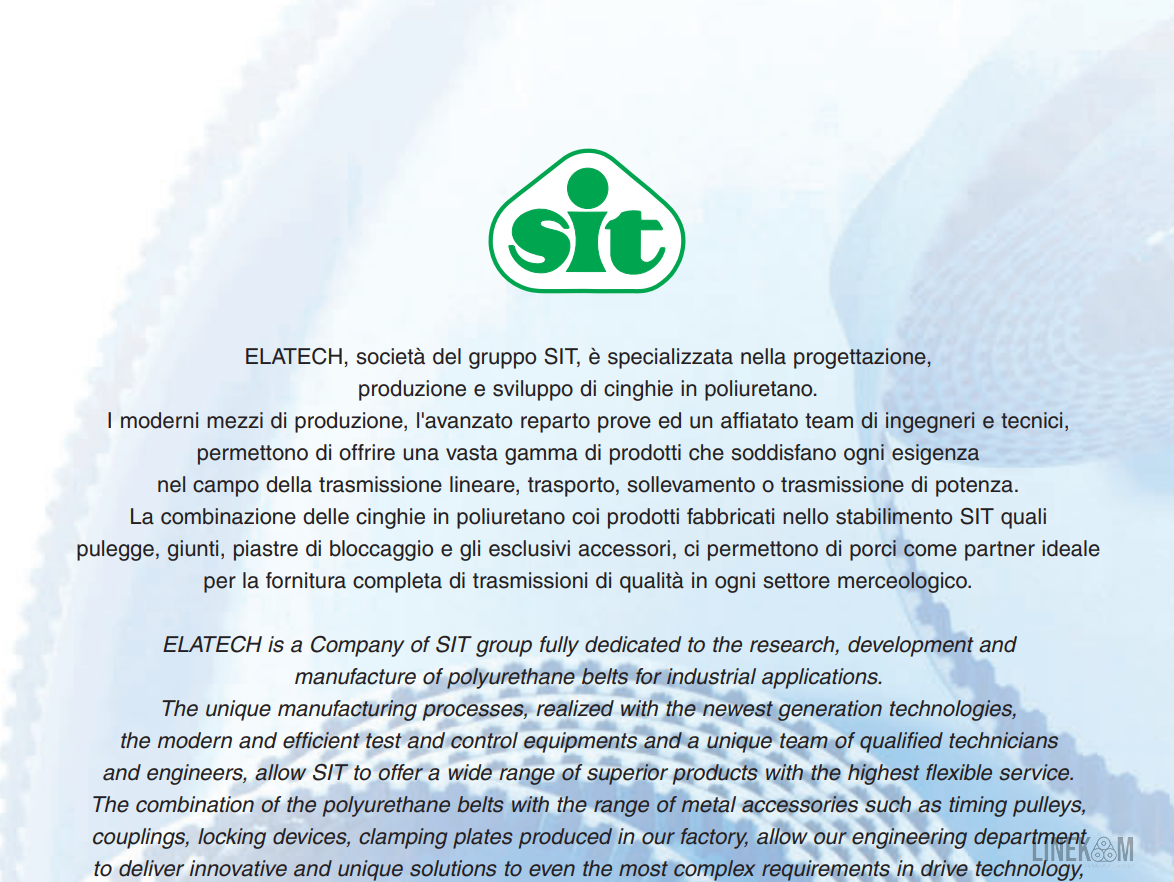 Приводные ремни SIT